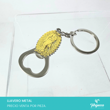 Cargar imagen en el visor de la galería, Llavero Virgen de Guadalupe Plateado
