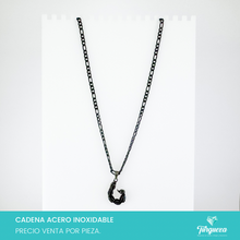Load image into Gallery viewer, Collar Escorpion Negro Carter Acero Inoxidable
