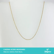 Load image into Gallery viewer, Cadena Clásica Dorada Mini (50cm-1mm) Acero Inoxidable
