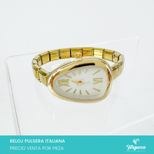 Cargar imagen en el visor de la galería, Reloj Pulsera Tipo Italiana (Caratula + 14 charms) Acero Inoxidable
