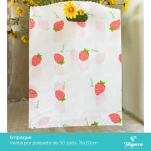 Load image into Gallery viewer, Bolsa de Plástico Fresas Mediana (50pzas 15x20cm)
