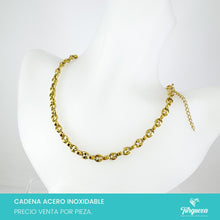 Load image into Gallery viewer, Cadena Barco Choker (43cm-4mm) Acero Inoxidable
