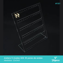 Cargar imagen en el visor de la galería, Exhibidor Aretero 5 niveles GDE Transparente
