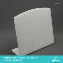 Load image into Gallery viewer, Exhibidor 39 Broqueles Blanco
