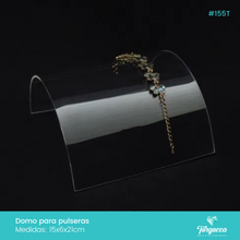 Cargar imagen en el visor de la galería, Exhibidor Arco para Pulseras Transparente
