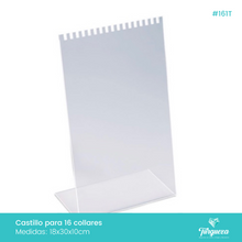 Cargar imagen en el visor de la galería, Exhibidor Castillo Collares Transparente
