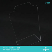 Cargar imagen en el visor de la galería, Exhibidor Cuello Escalonado GDE Transparente
