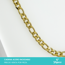 Load image into Gallery viewer, Cadena Carte Dorada (50cm-8mm) Acero Inoxidable
