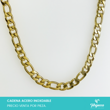 Load image into Gallery viewer, Cadena Carte Dorada (50cm-8mm) Acero Inoxidable
