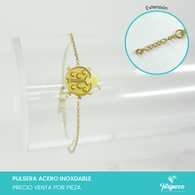 Cargar imagen en el visor de la galería, Pulsera Catarina Dorada Acero Inoxidable
